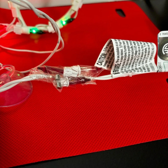 Light Up Christmas Stocking Silhouette - Red and Green 50 Lights 15” - Picture 4 of 7